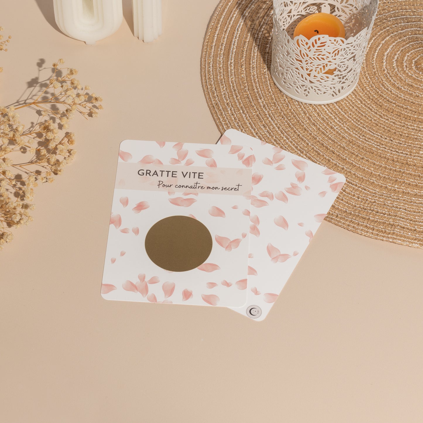 Carte à gratter message personnalisé