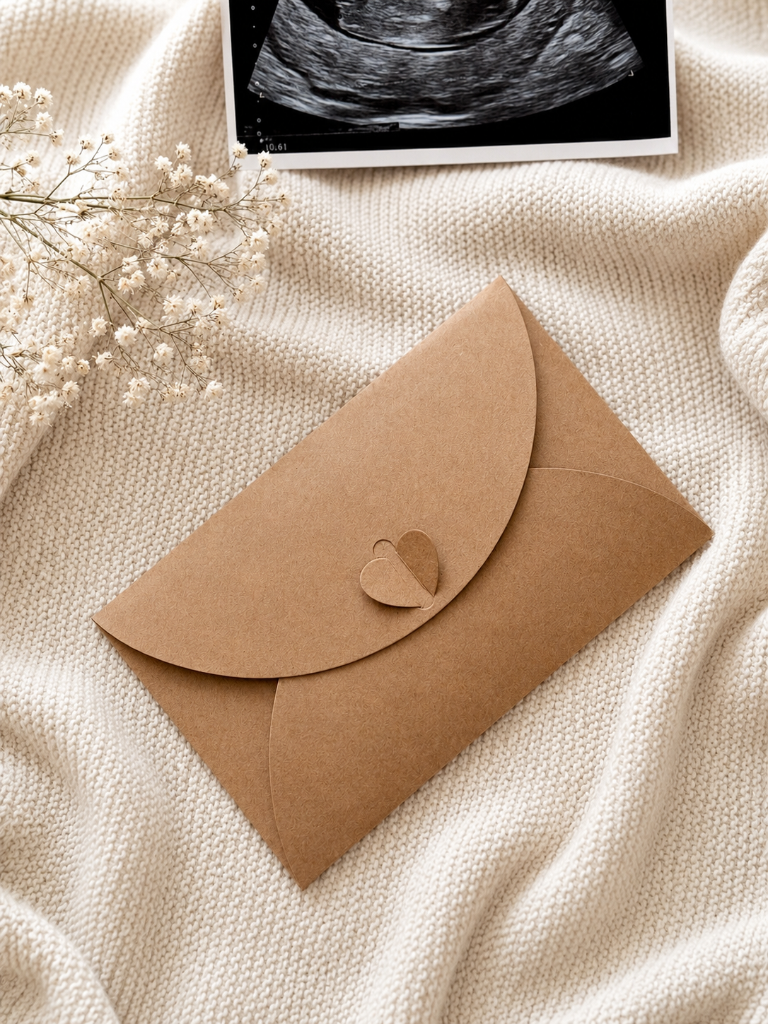 Enveloppe Surprise Floral - Annonce de Grossesse