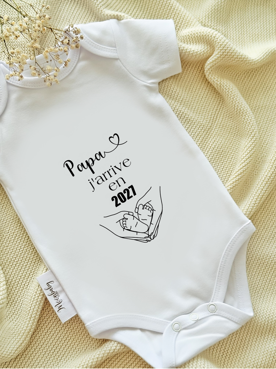 " Papa J'arrive en 2027 " Body annonce grossesse