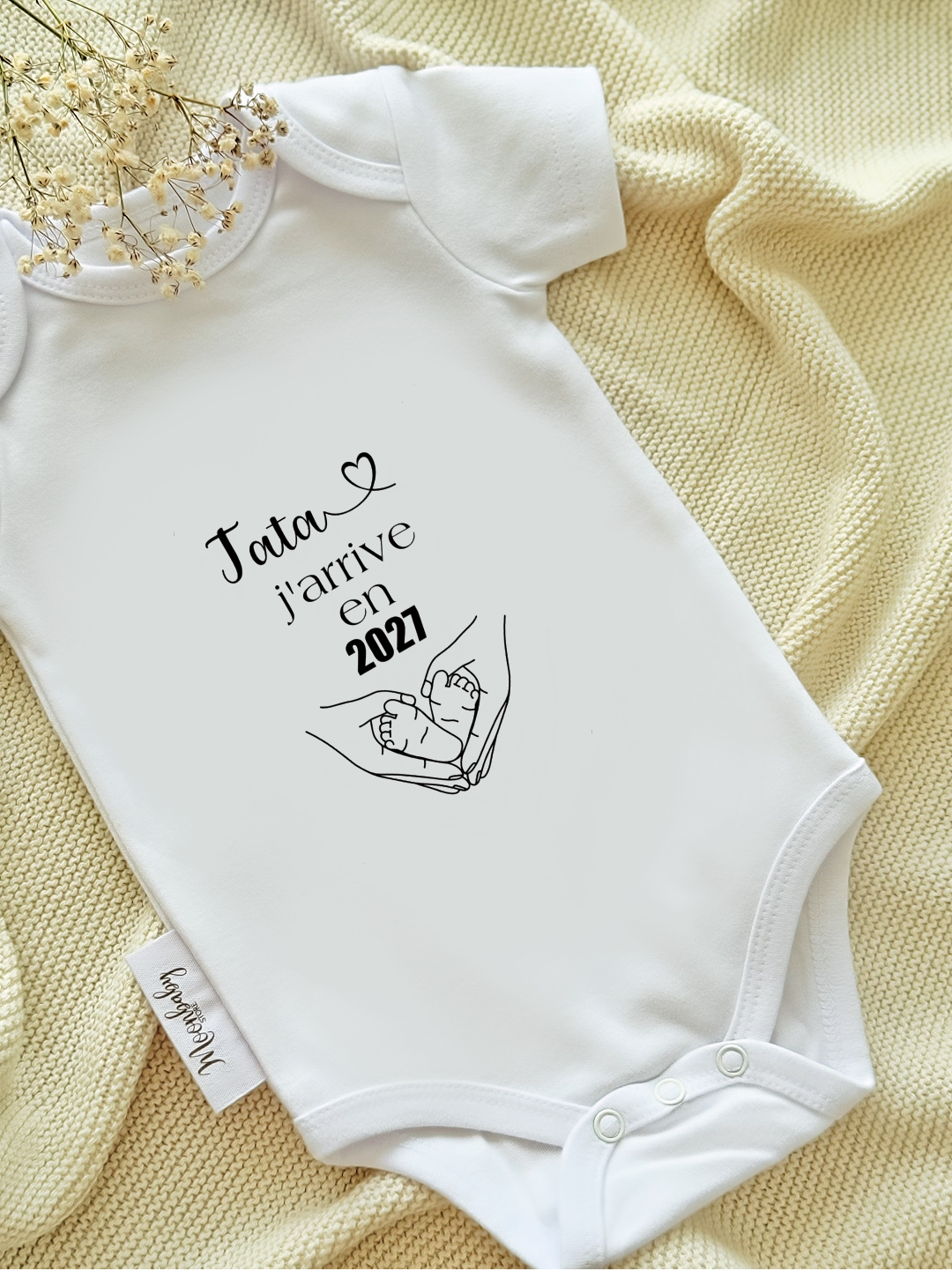 " Tata J'arrive en 2026 ou 2027 " Body annonce grossesse