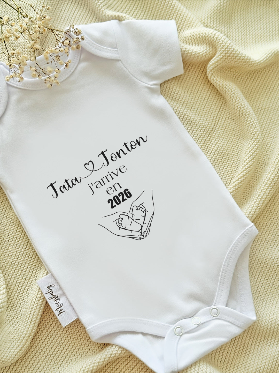 " Tata Tonton J'arrive en 2026 " Body annonce grossesse